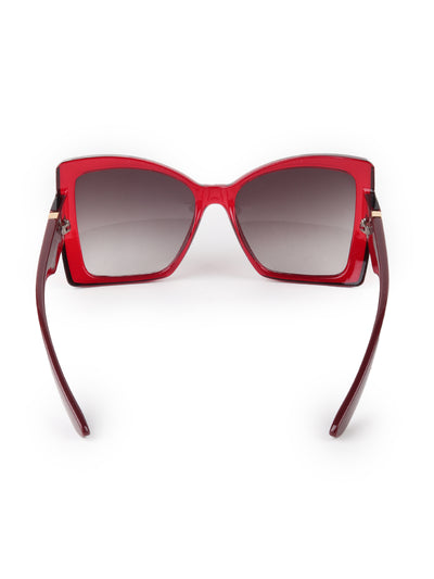 Odette Black Acrylic Cateye Sunglasses for Women