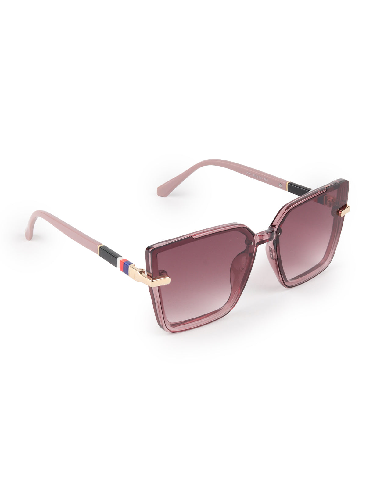 Odette Black Acrylic Square Sunglasses for Women