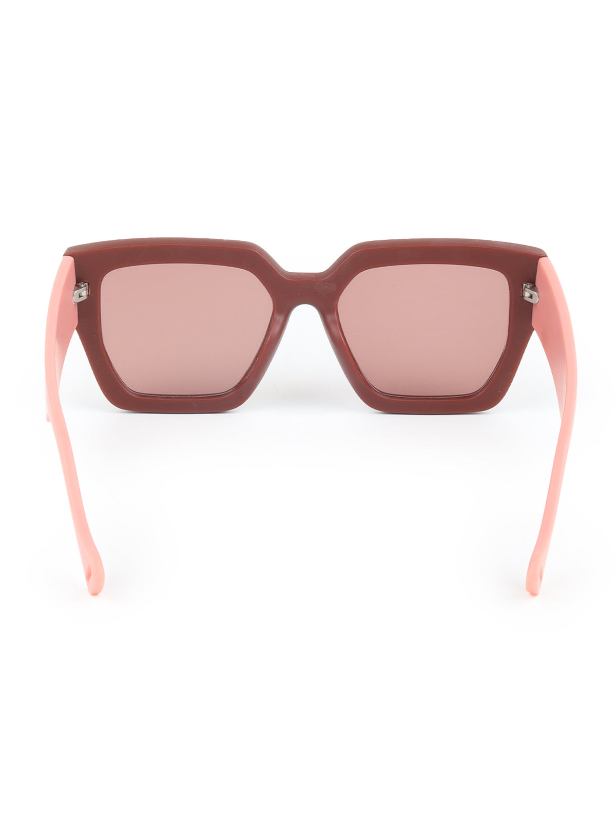 Odette Brown Acrylic Broad Frame Oversized Sunglasses for Women