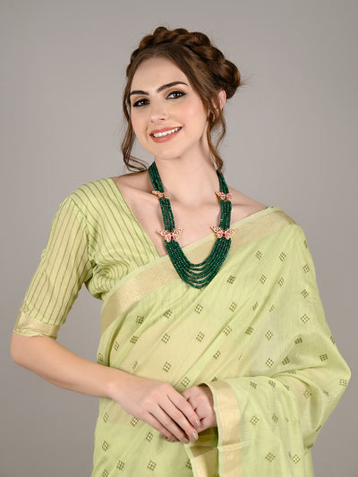 Odette Women Princely Green Necklace Set