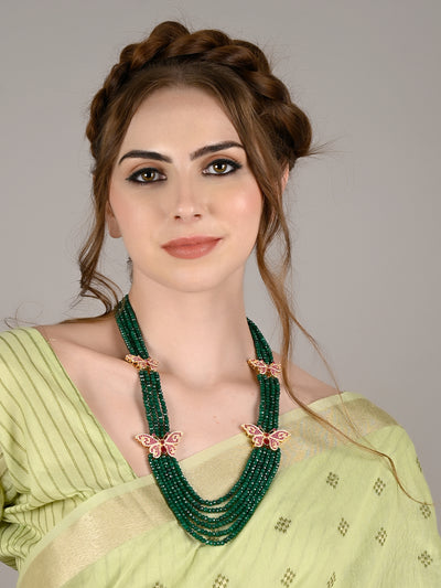 Odette Women Princely Green Necklace Set