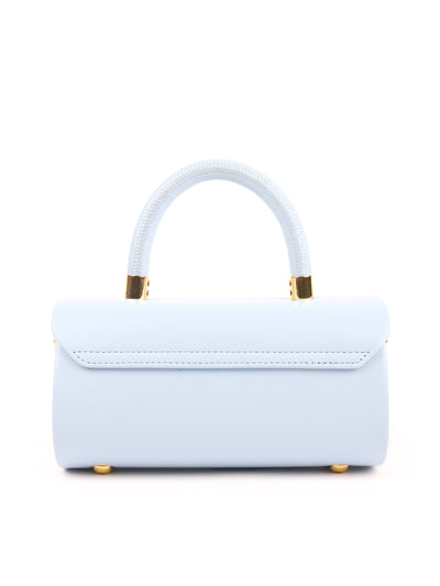 Odette Blue Structrued Clutch Bag For Women