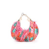 Odette Multicolored Tasseled Moon Clutch For Women
