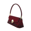 Odette Maroon Embellished Clutch For Women