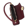 Odette Maroon Embellished Clutch For Women