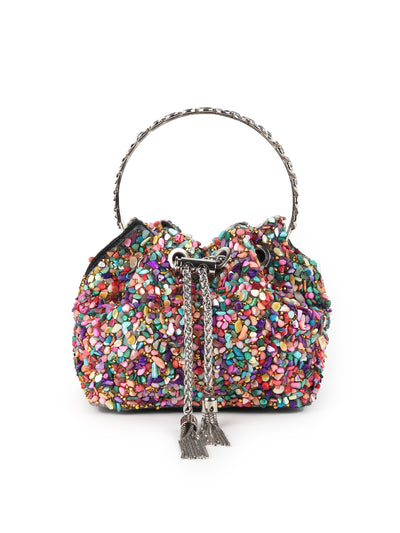 Odette Multicolor Embellished Batuwa Bag For Women