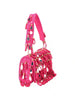 Odette Pink Tassels Embellished Clutch For Women