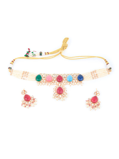 Odette Women Bridal Choker Necklace Set