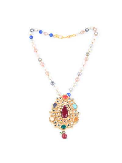 Odette Women Multicolor Gems Studded Necklace