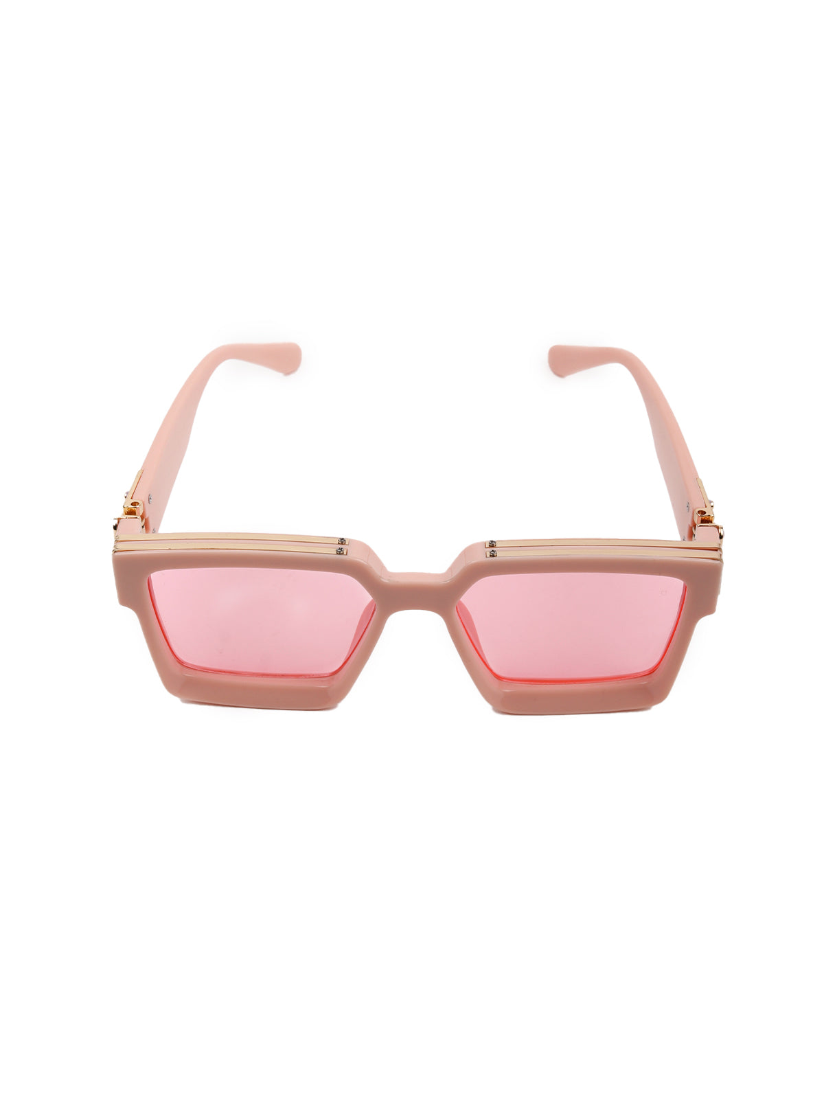 Odette Women Pink Rectangular Oversized Sunglasses