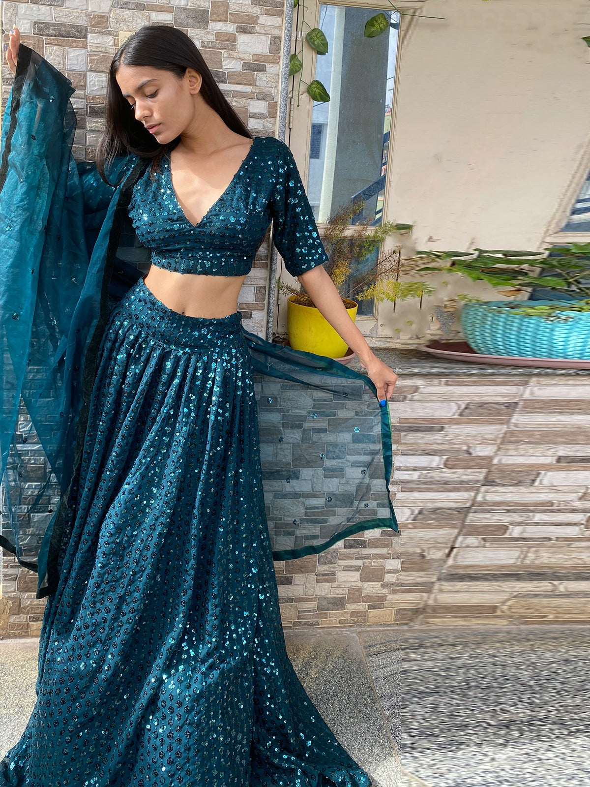 Blue Color Designer Silk Lehenga Choli At Best Price – Joshindia
