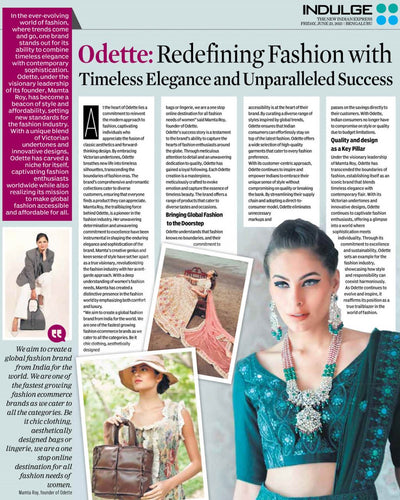 Media Publication - Odette Redefining Fashion with Timeless Elegance and Unparallel Success