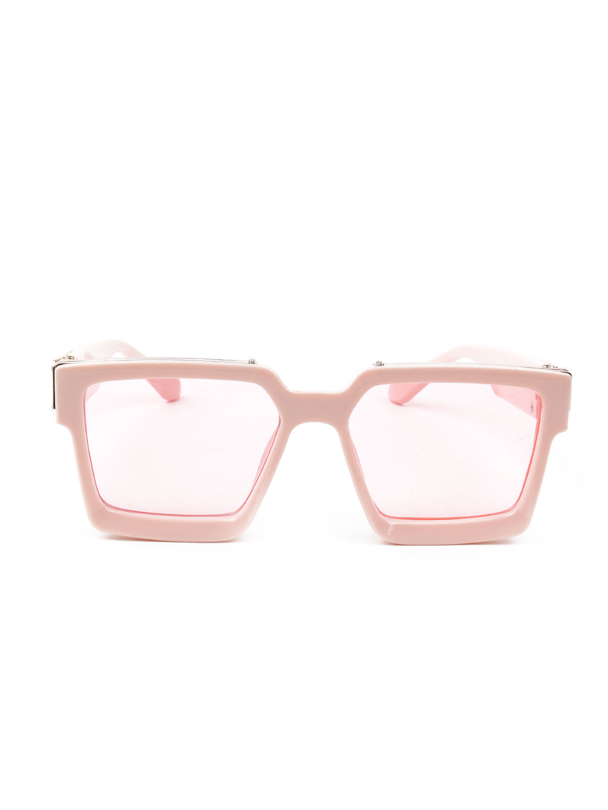 Odette Women Pink Rectangular Oversized Sunglasses