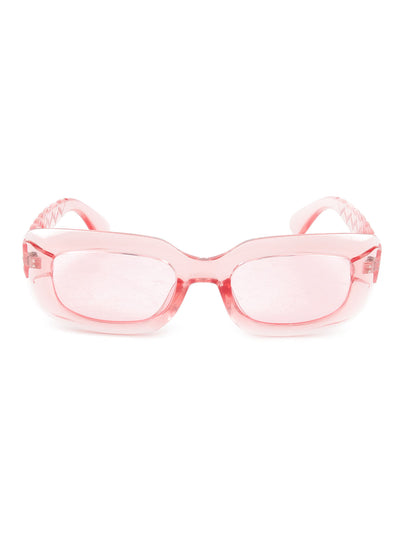 Odette Women Broad Frame Pink Sunglasses