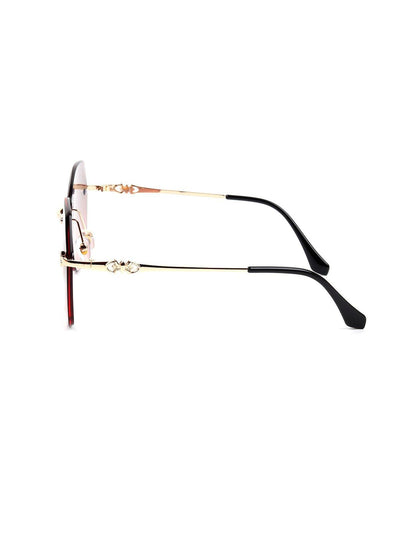 Odette Women Dark Lilac High Index Frame-Less Sunglasses.