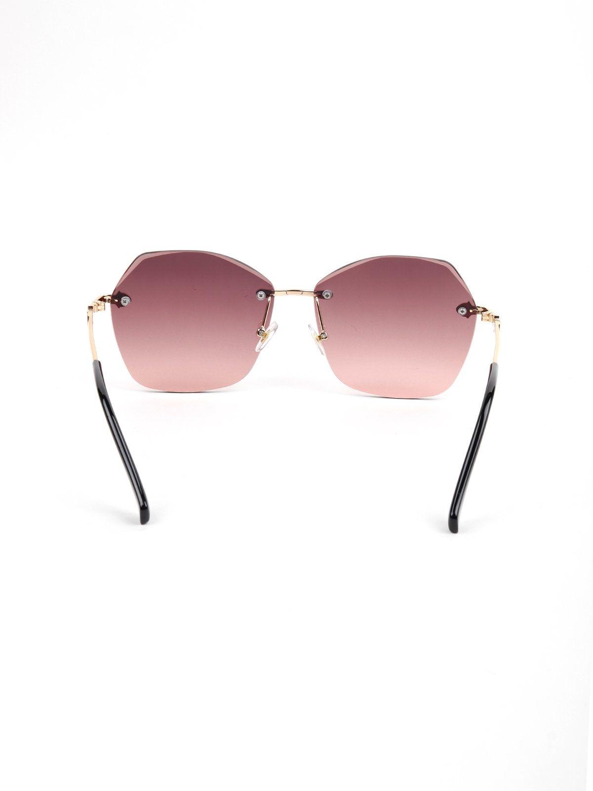 Odette Women Dark Lilac High Index Frame-Less Sunglasses.