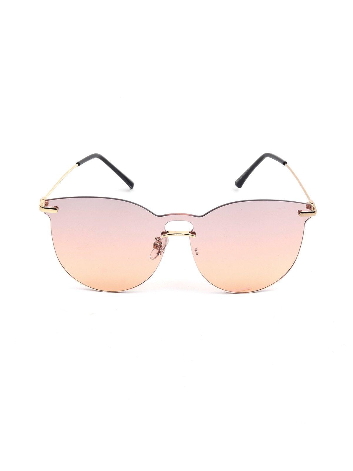 Odette Women Gold Frame High-Index Acrylic Sunglasses