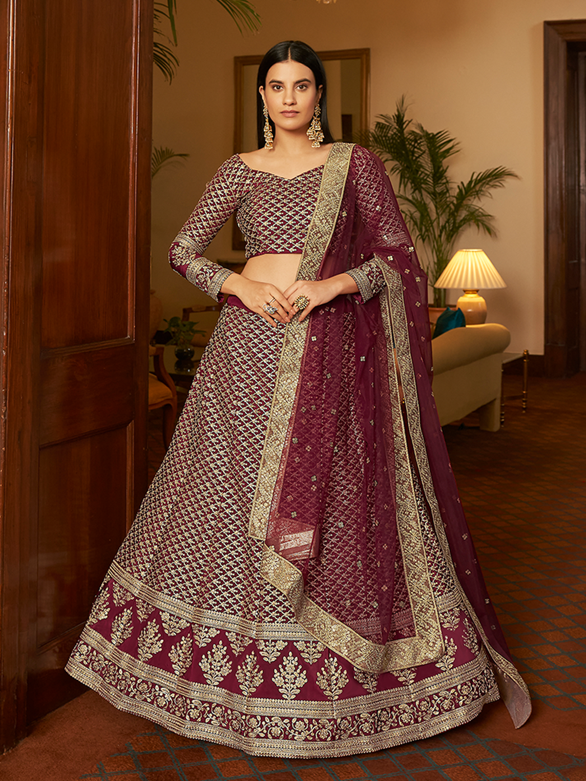 Violet bridal deals lehenga