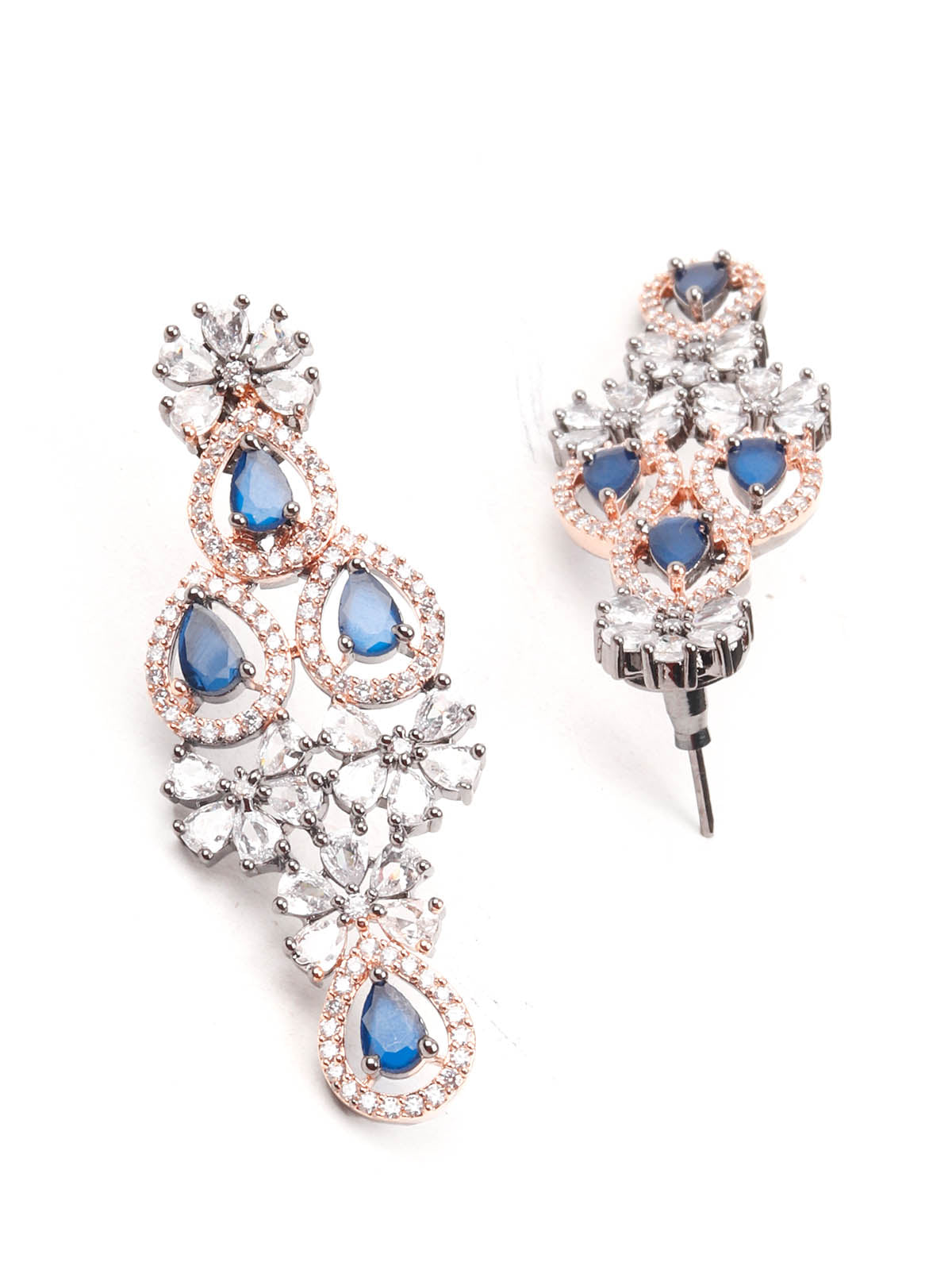 Odette Women Dark Blue Faux Stones Necklace