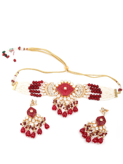 Odette Women Designer Choker Necklace Set
