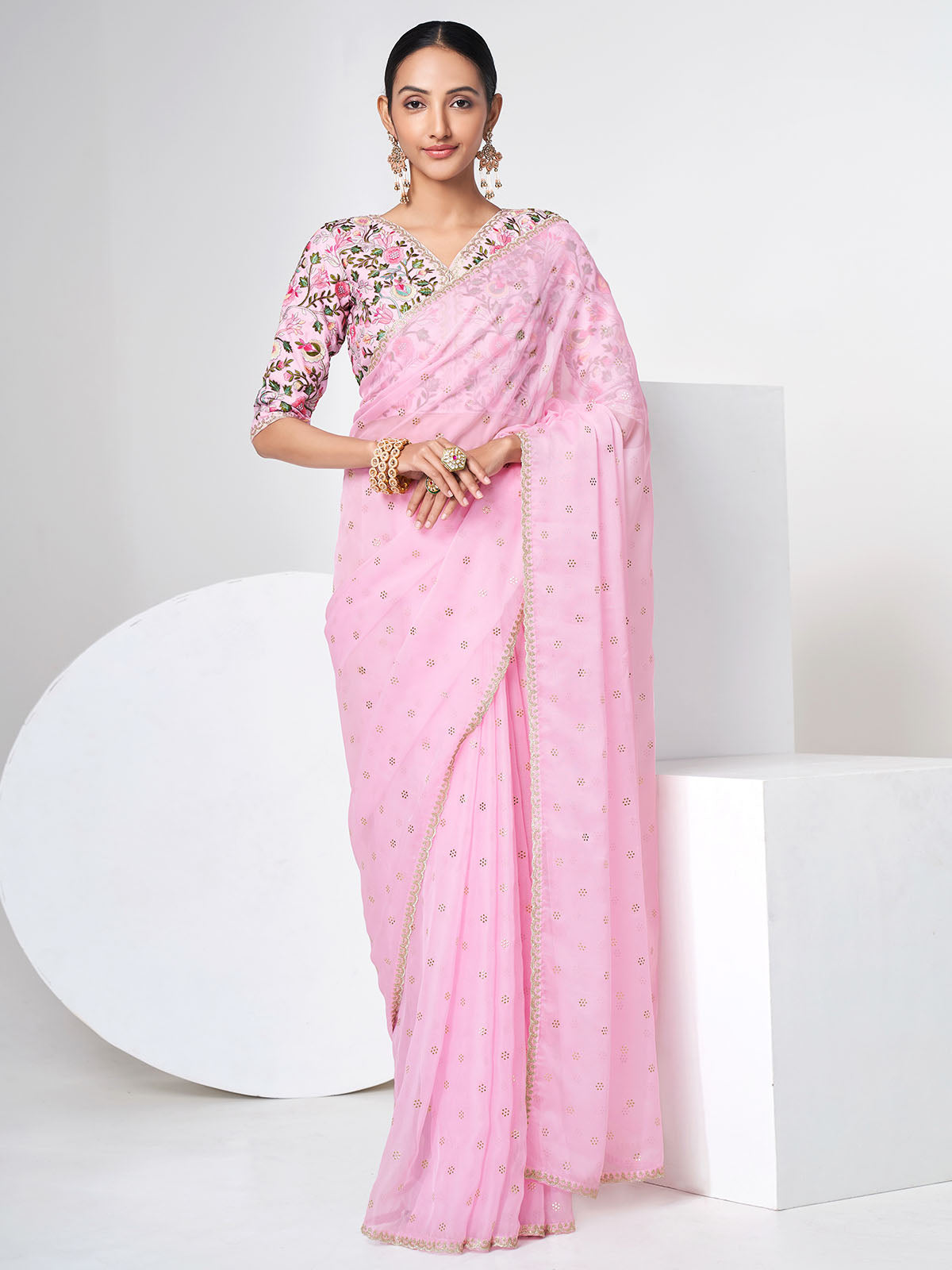 Orgenza Dark Lavender Color Pure Heavy Organza Silk And Silver Embroidery  Work With Contrast Blouse, Heavy Border Saree, बॉर्डर साड़ी - Orgenza  Store, Surat | ID: 24265583073