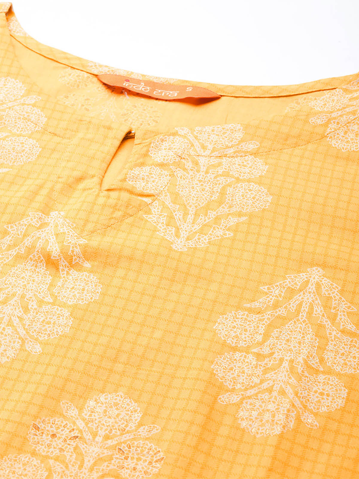 Yellow Bandhani Straight Stitched Kurta Palazzo Dupatta Set