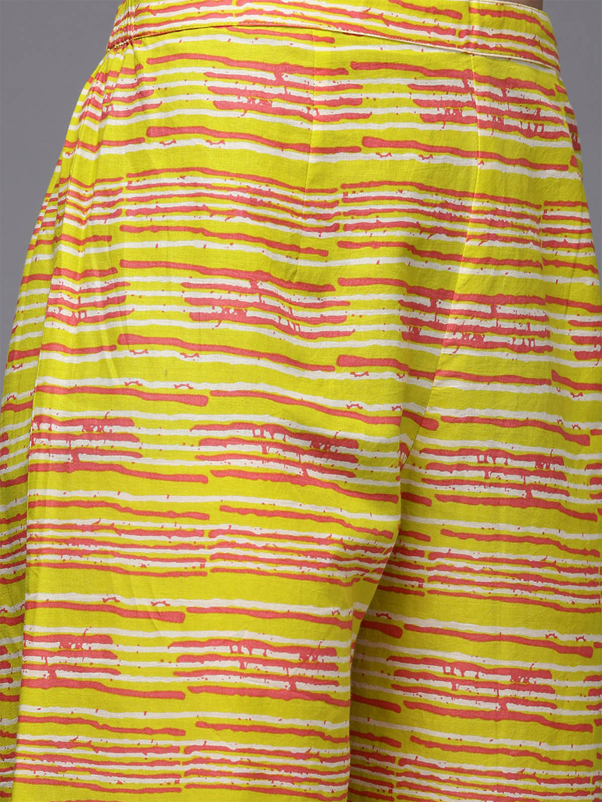 Odette Women Yellow Stitched Kurta Palazzos Dupatta Set