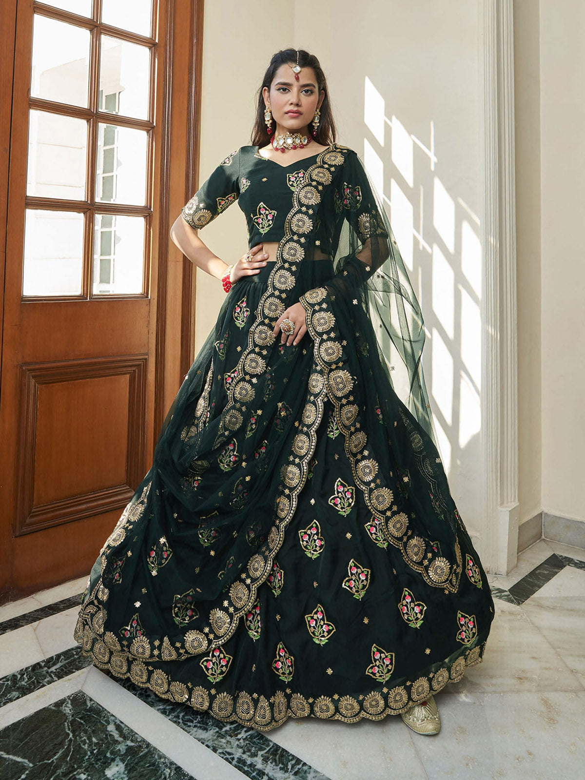 Green Designer Lehenga Choli for Women Party Wear Bollywood Lengha  Sari,indian Wedding Wear Embroidery Custom Stitched Lehenga With Dupatta -  Etsy
