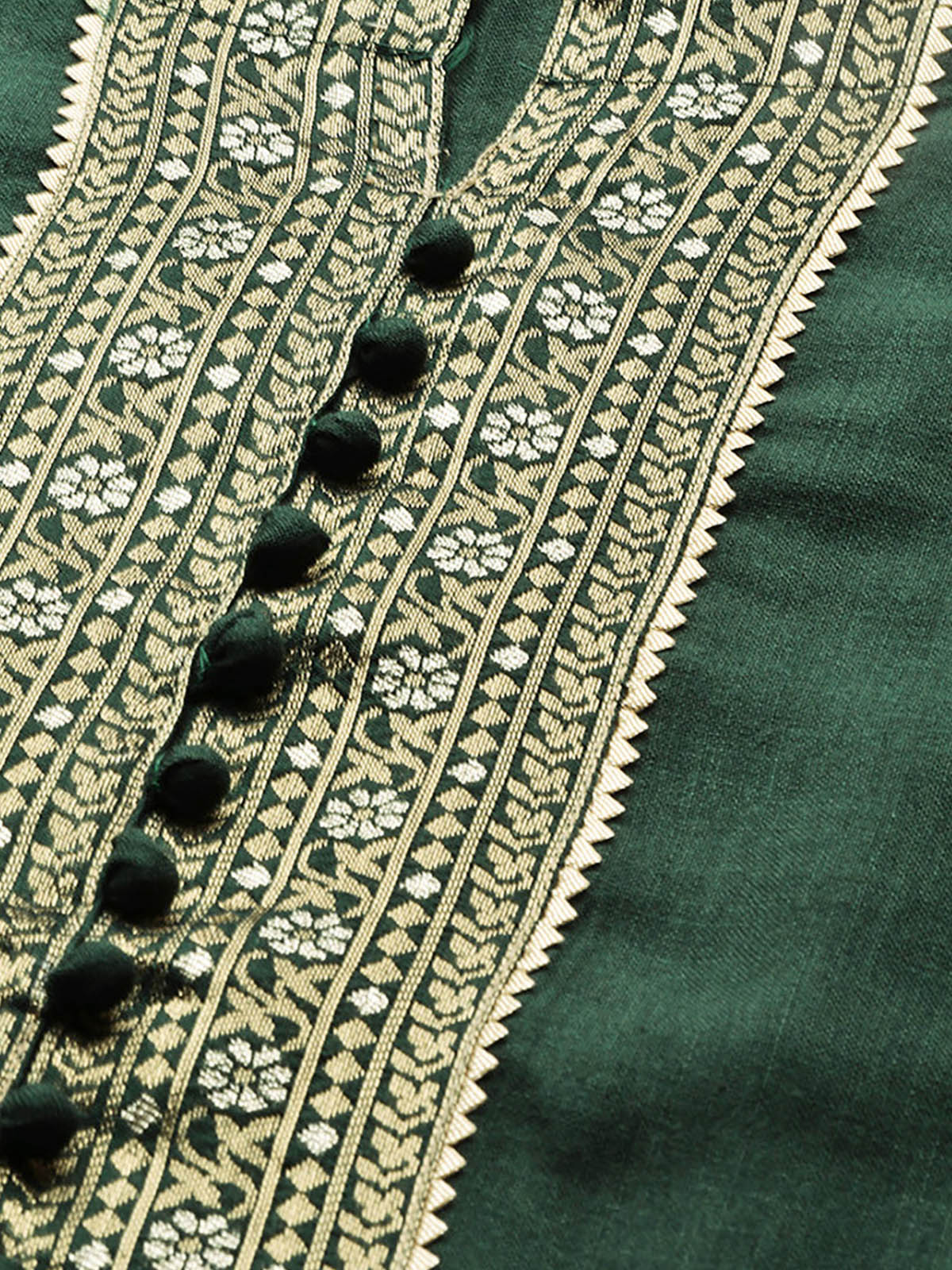 Odette Women Green Solid Straight Stitched Kurta Set For Ladies
