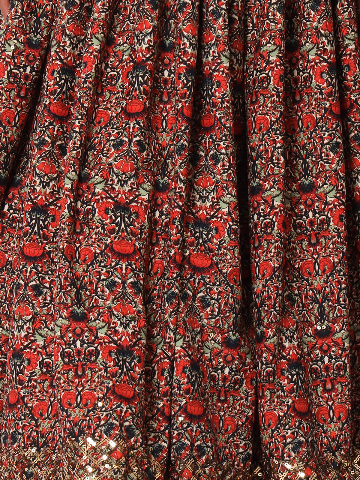 Elegant Multicolor Art Silk Semi-Stitched Lehenga Choli