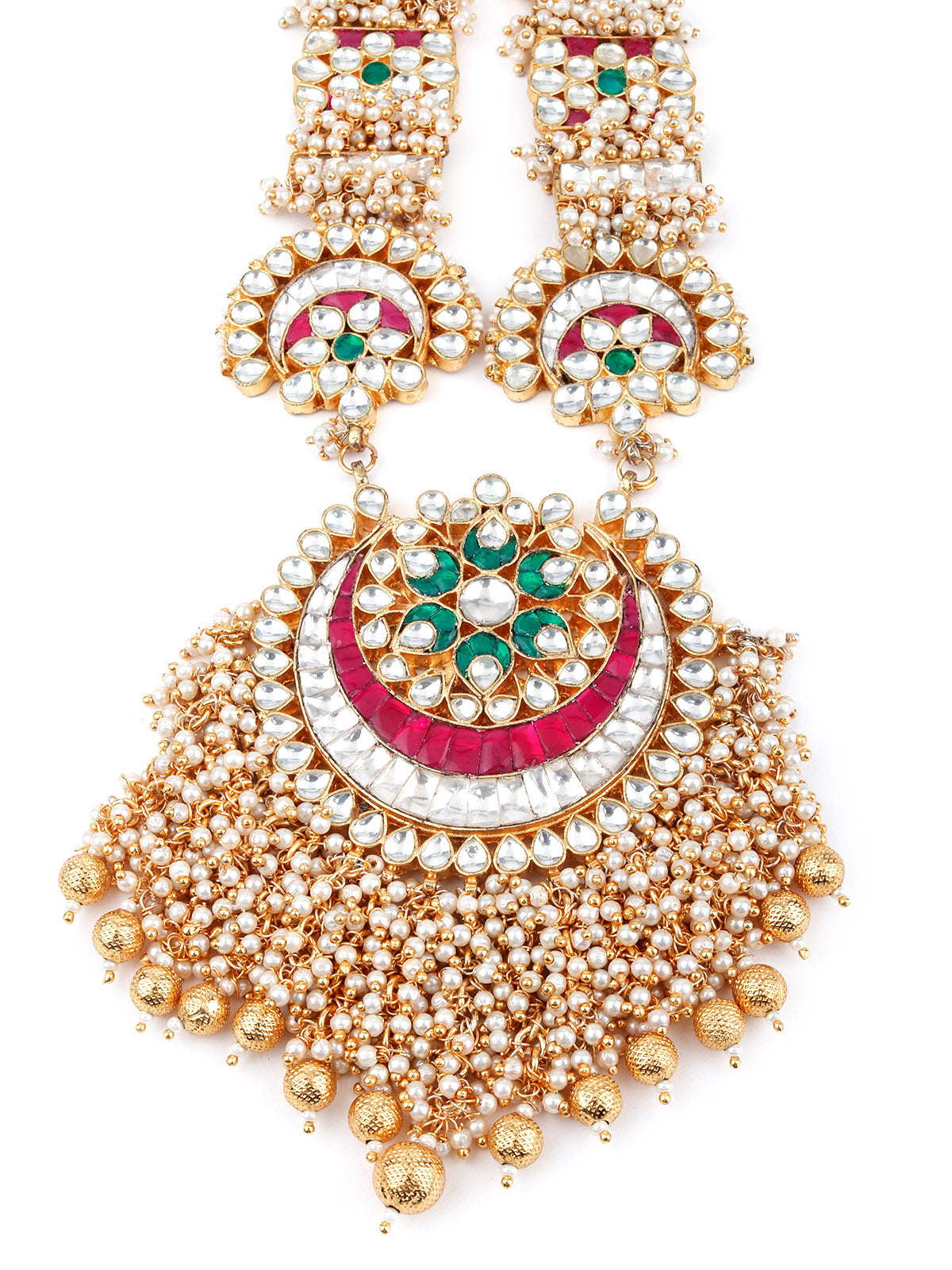 Odette Women Cluster Beads White Jewelry Set