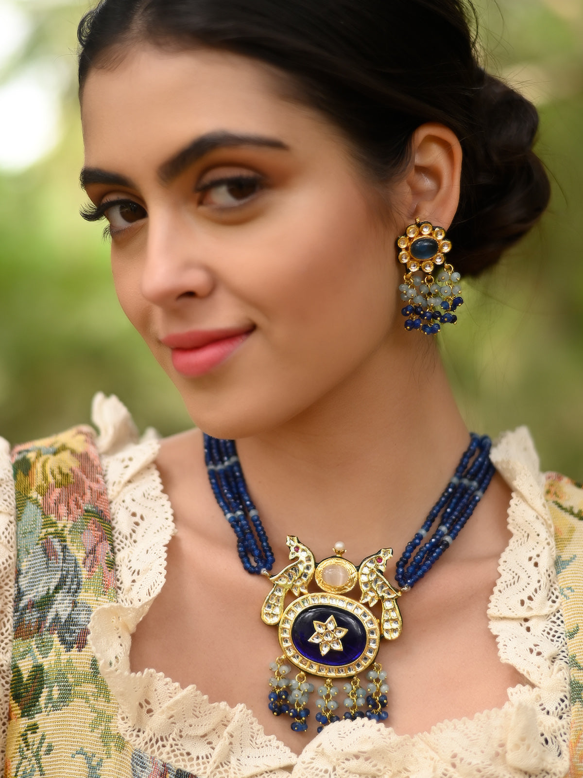 Buy Blue Necklaces & Pendants for Women by Ayesha Online | Ajio.com
