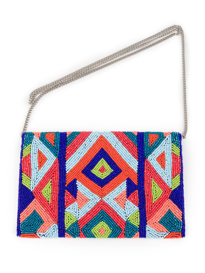 Odette Women Multicolored Beaded Patterns Sling Bag
