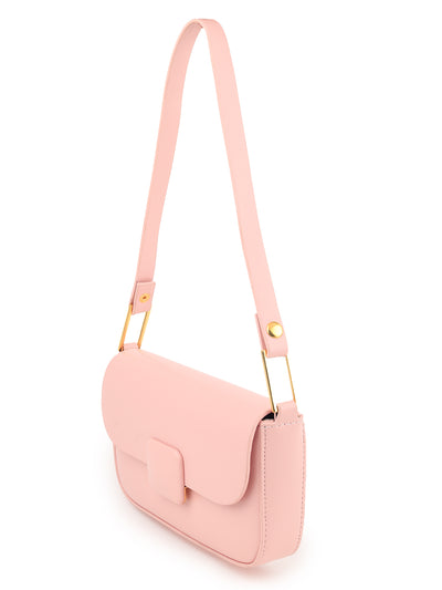 Pink Solid Party Clutch