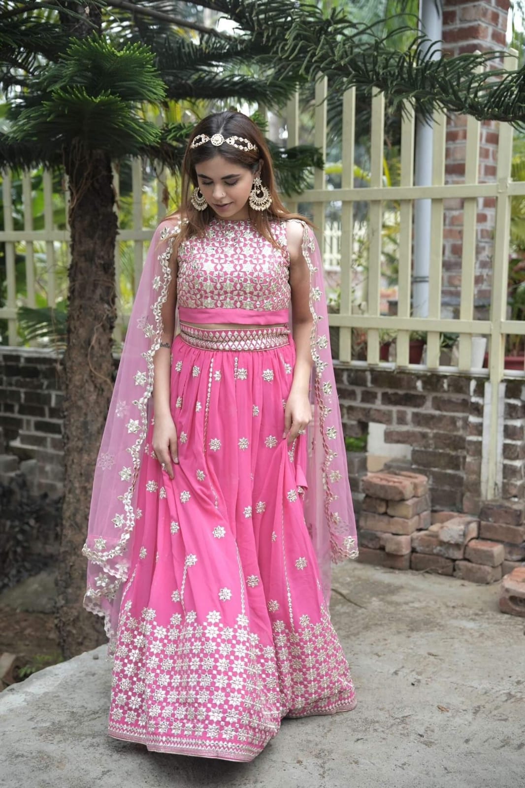 Buy Dark Pink Lehenga Choli for Women Ready to Wear Chaniya Choli for Girl  Indian Designer Wedding Lehengas Bridesmaids Outfits Floral Lengha Online  in India - Etsy