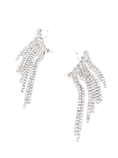 Amazing Crystal Studded Statement Earrings - Odette