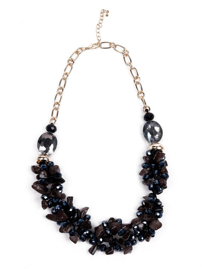 Amethyst Coloured Crystal Necklace - Odette
