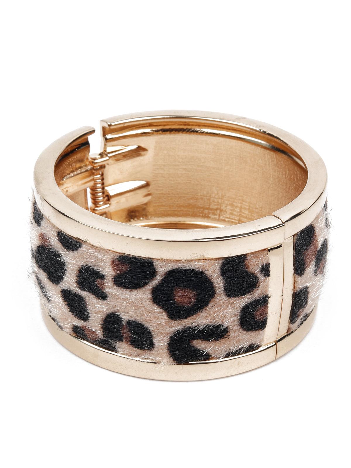 Animal print wide bracelet - Odette