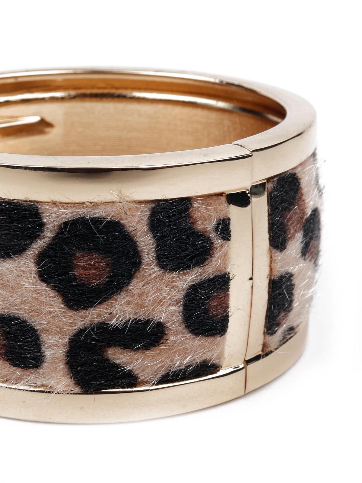 Animal print wide bracelet - Odette