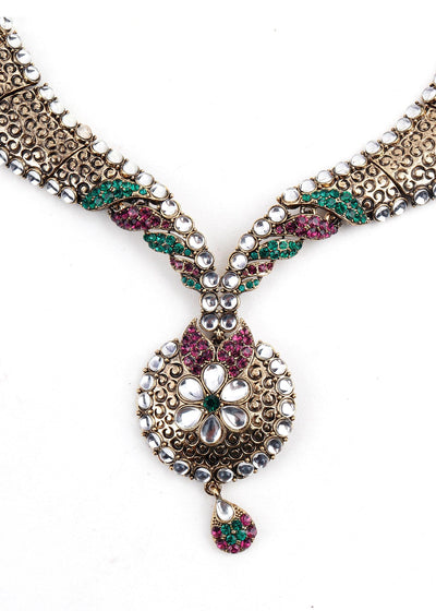 Antique Kundan Necklace - Odette