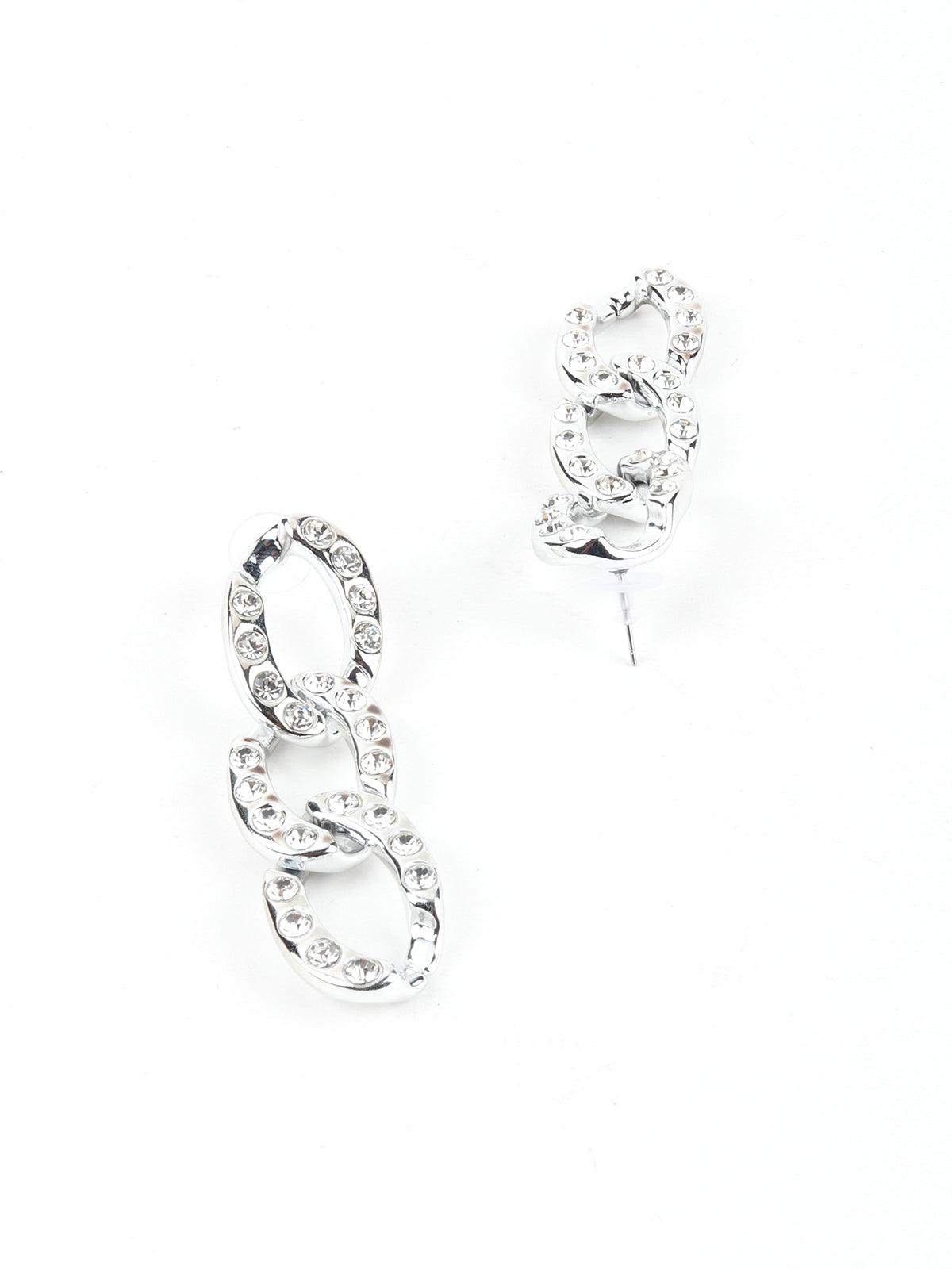 Arinya Metallic Dangle Earrings - Odette
