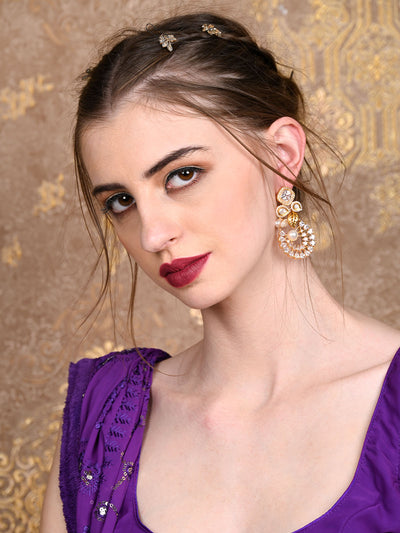 Odette Women Gold Imitation Drop Earrings