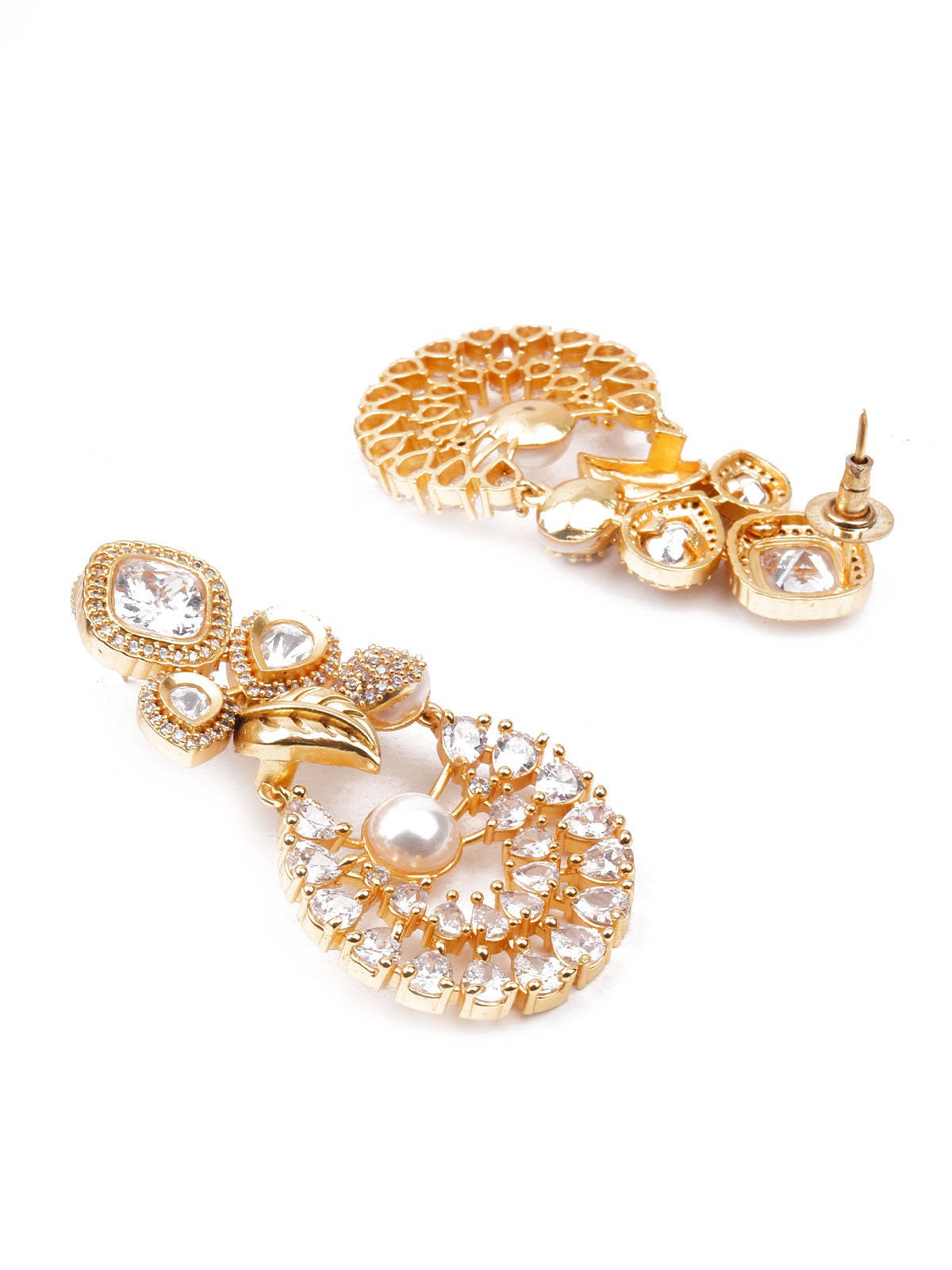 Odette Women Gold Imitation Drop Earrings