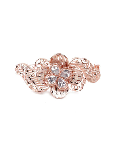 Odette Women Rose Gold Embellished Imitation Bracelet