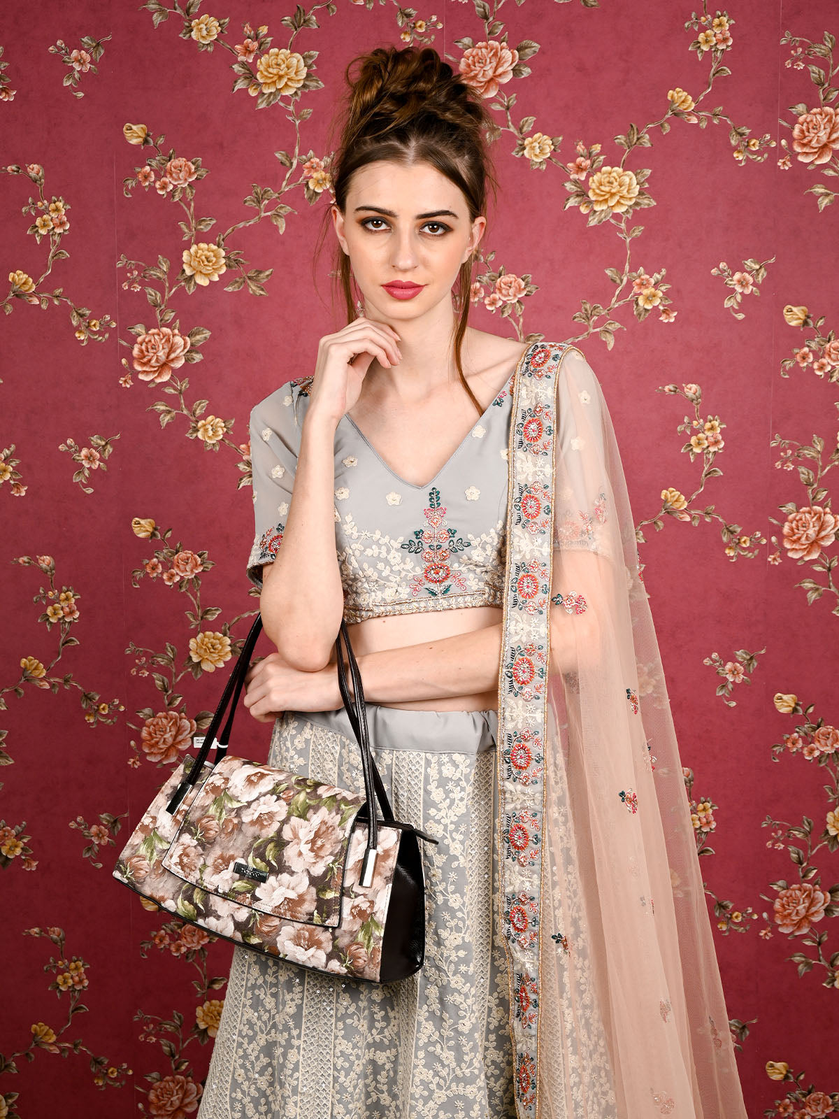 Buy Odette Maroon Women Potli Handbag Online at Best Prices in India -  JioMart.
