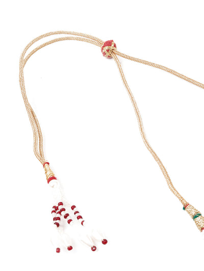 Odette Women Sea Green Gold Plated Choker Necklace Set