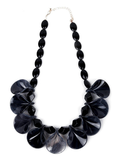 Back beauty resin statement necklace - Odette