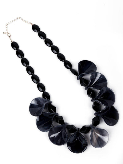 Back beauty resin statement necklace - Odette