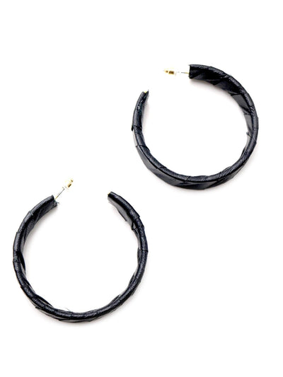 Basic Black Hoops - Odette