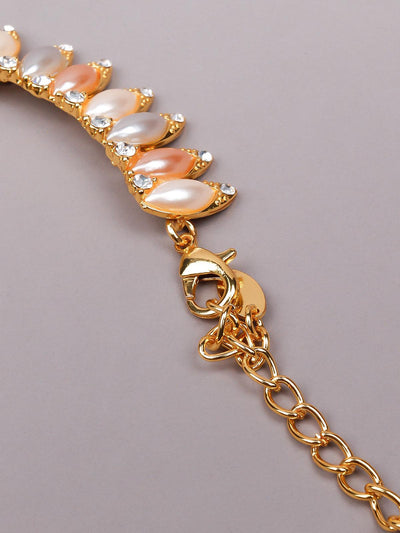 Beaded pastel coloured necklace set - Odette